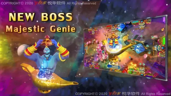 Venda quente nos EUA 4 jogadores Arcade Fishing Skill Game Machine Aladdin Adventure